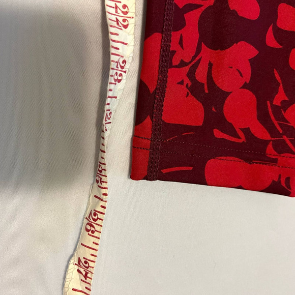 ZELLA dark red and light red print leggings XS - Picture 5 of 8